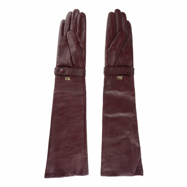 Cavalli Class Red Leather Di Lambskin Glove