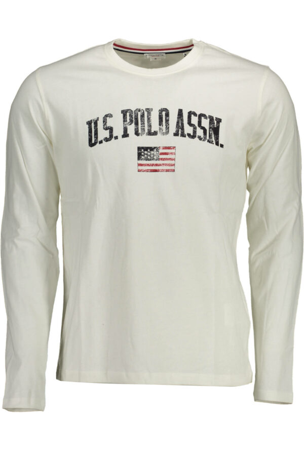 U.s. Polo T-Shirt Maniche Lunghe Uomo Bianco
