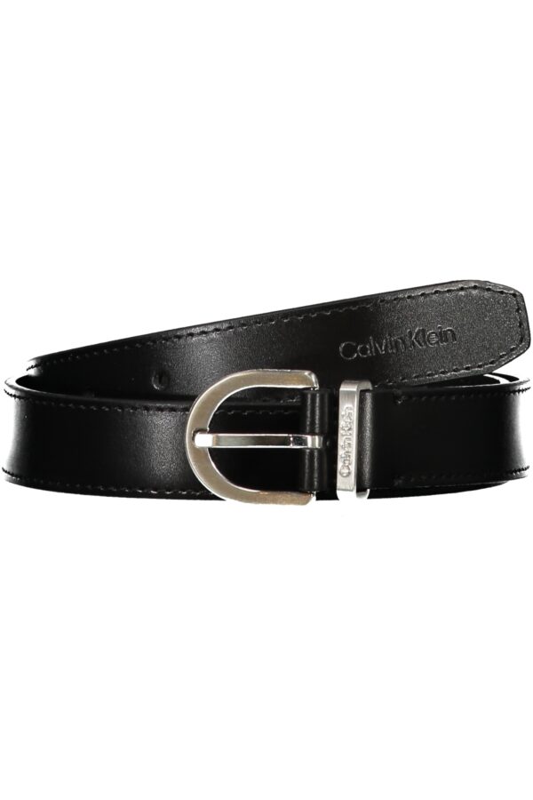 Calvin Klein Cintura In Pelle Donna Nero