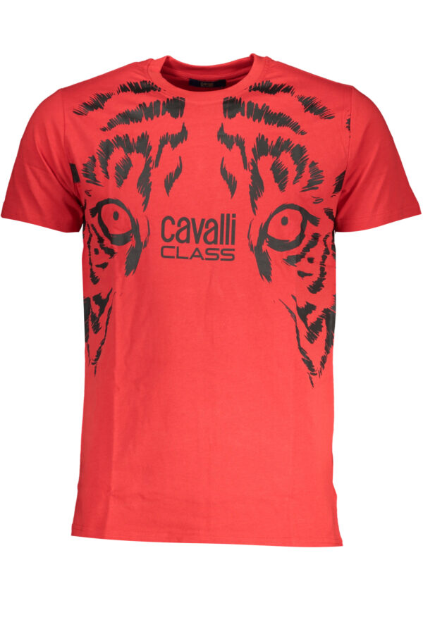 Cavalli Class T-Shirt Maniche Corte Uomo Rosso