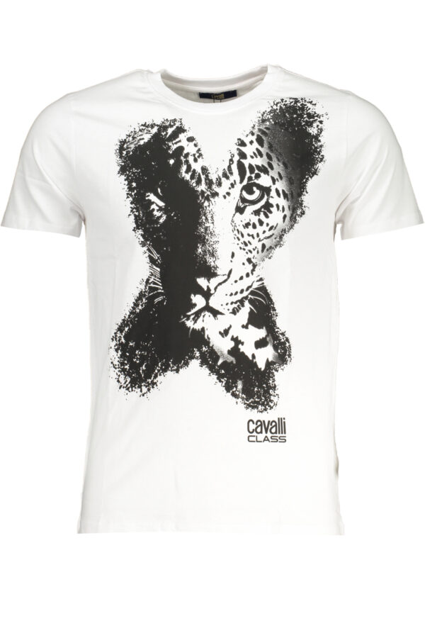 Cavalli Class T-Shirt Maniche Corte Uomo Bianco