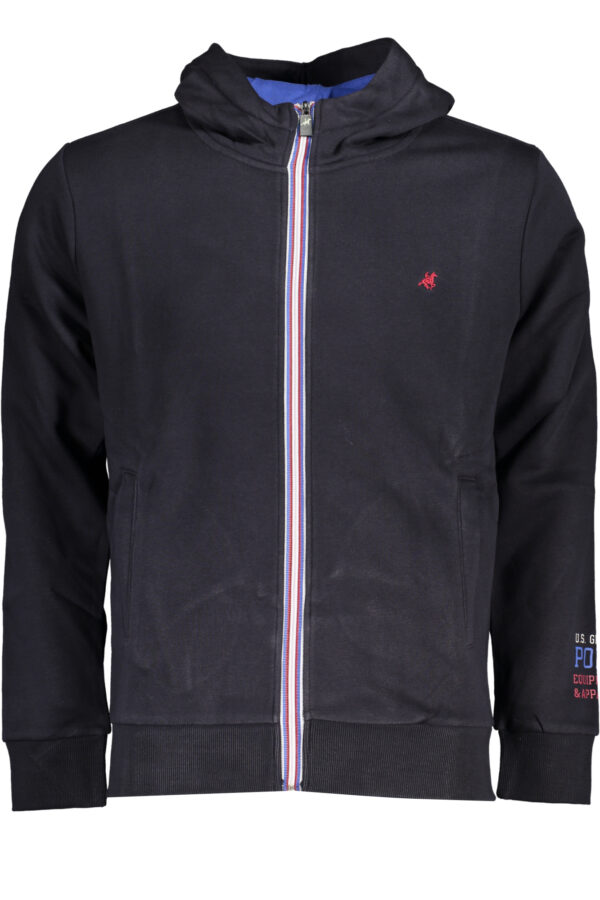U.s. Grand Polo Felpa Con Zip Uomo Blu