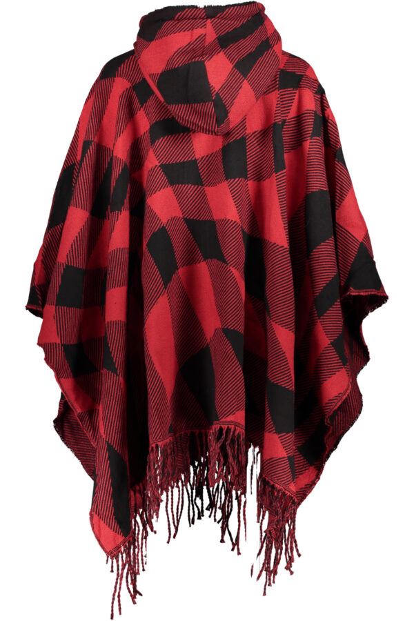 Desigual Poncho Donna Rosso