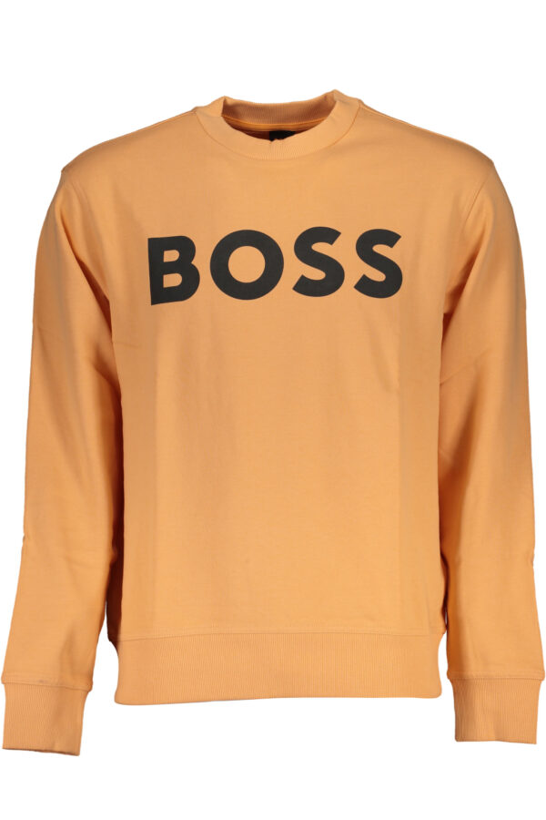 Hugo Boss Felpa Senza Zip Uomo Arancio