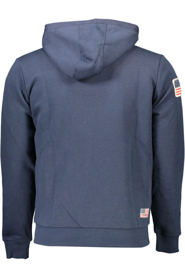 U.s. Polo Felpa Con Zip Uomo Blu