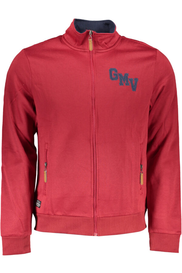Gian Marco Venturi Felpa Con Zip Uomo Rosso