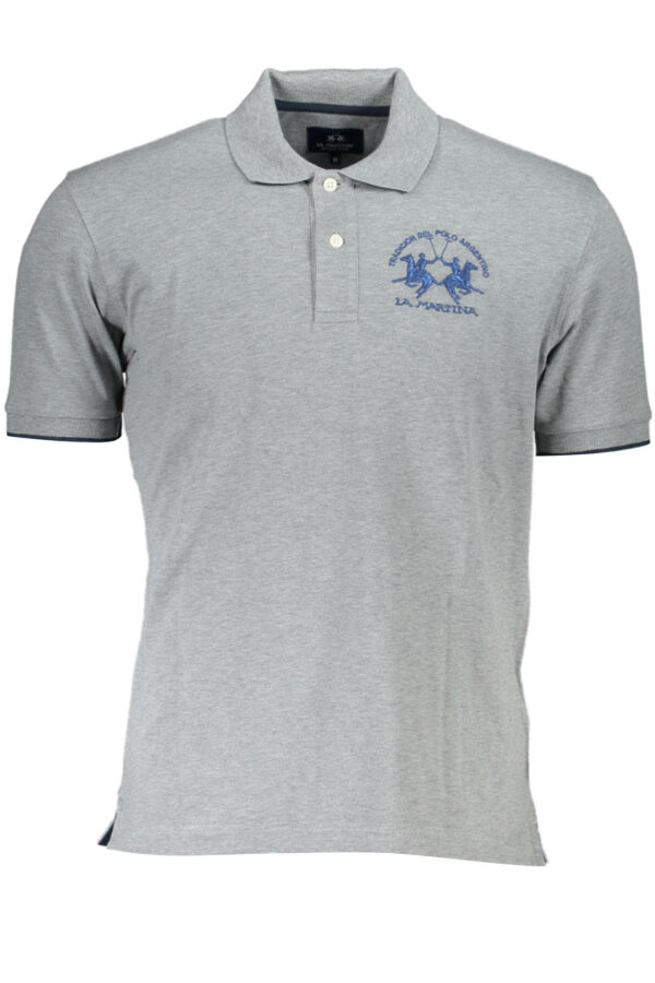 La Martina Polo Maniche Corte Uomo Grigio