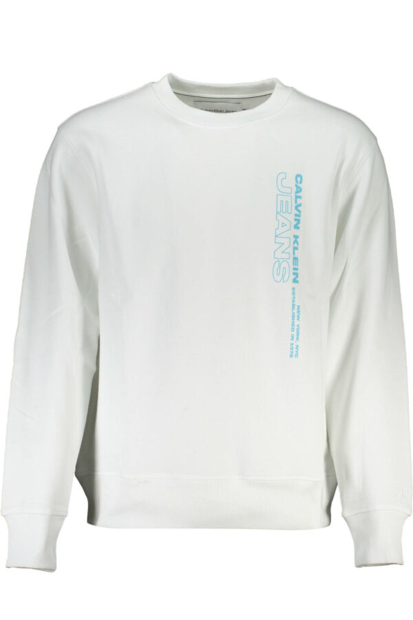 Calvin Klein Felpa Senza Zip Uomo Bianco
