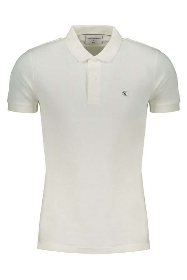 Calvin Klein Polo Maniche Corte Uomo Bianco