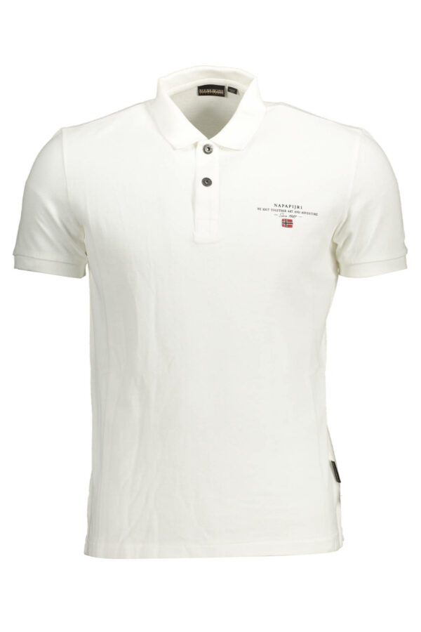 Napapijri Polo Maniche Corte Uomo Bianco