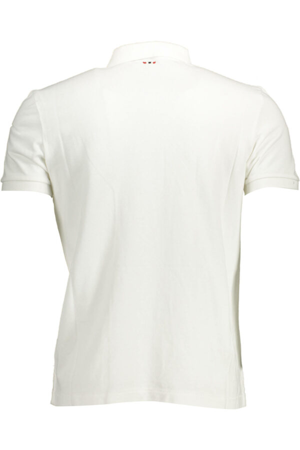 Napapijri Polo Maniche Corte Uomo Bianco