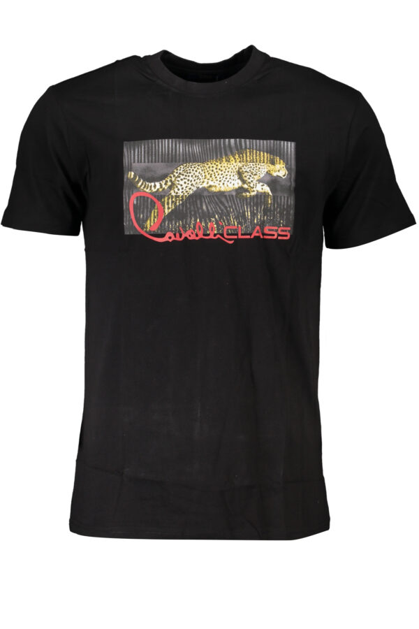 Cavalli Class T-Shirt Maniche Corte Uomo Nero