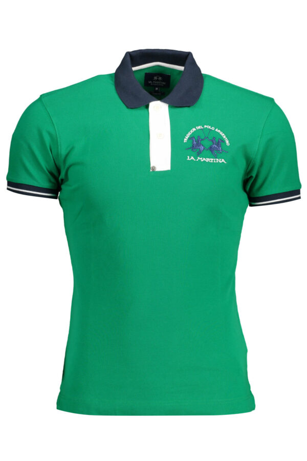 La Martina Polo Maniche Corte Uomo Verde