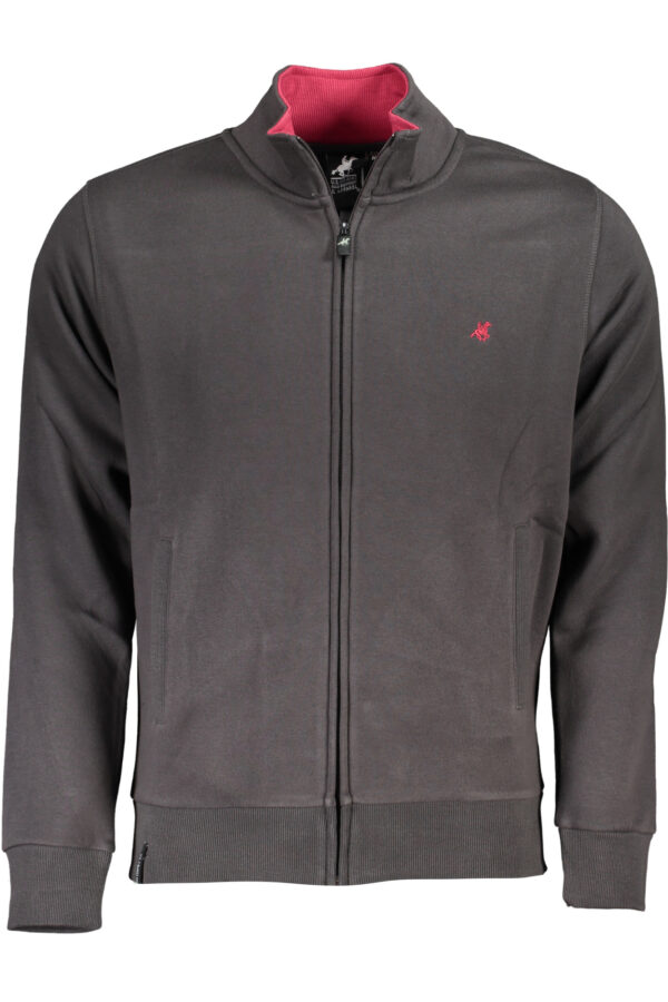 U.s. Grand Polo Felpa Con Zip Uomo Grigio