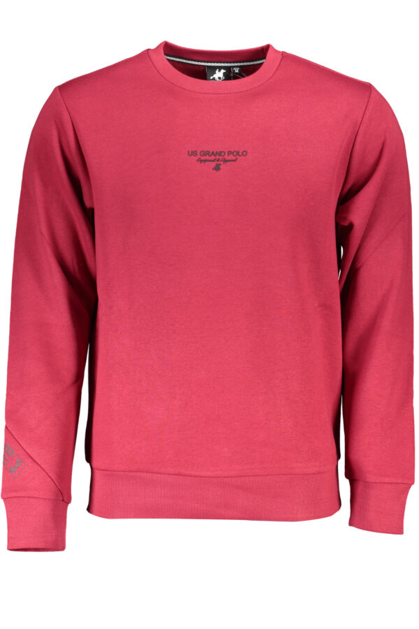 U.s. Grand Polo Felpa Senza Zip Uomo Rosso