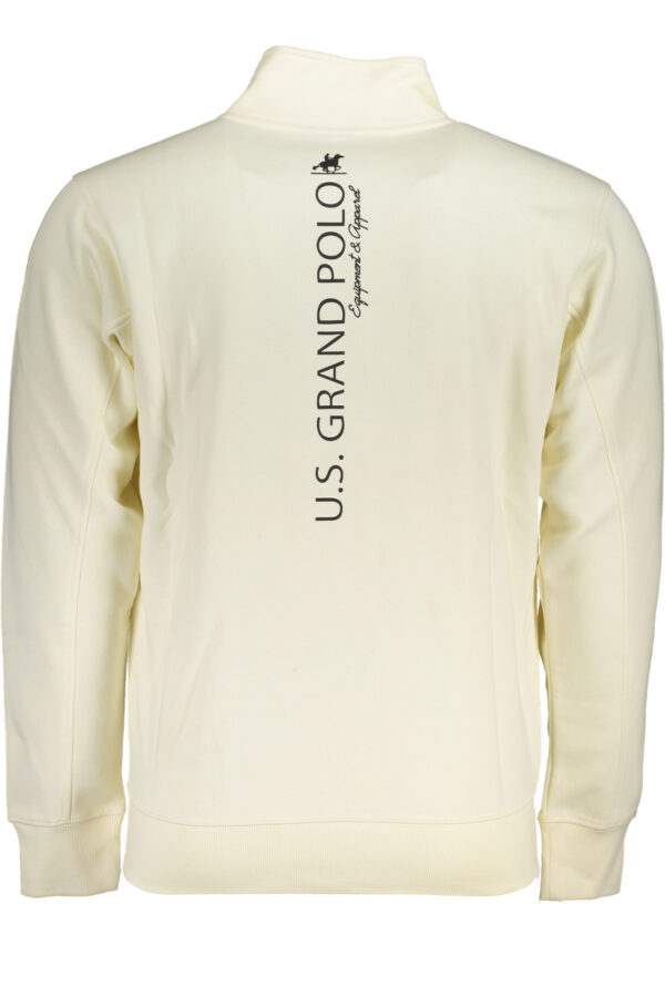 U.s. Grand Polo Felpa Con Zip Uomo Bianco