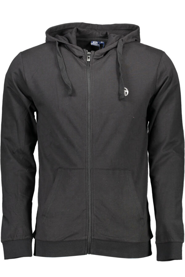 Sergio Tacchini Felpa Con Zip Uomo Nero