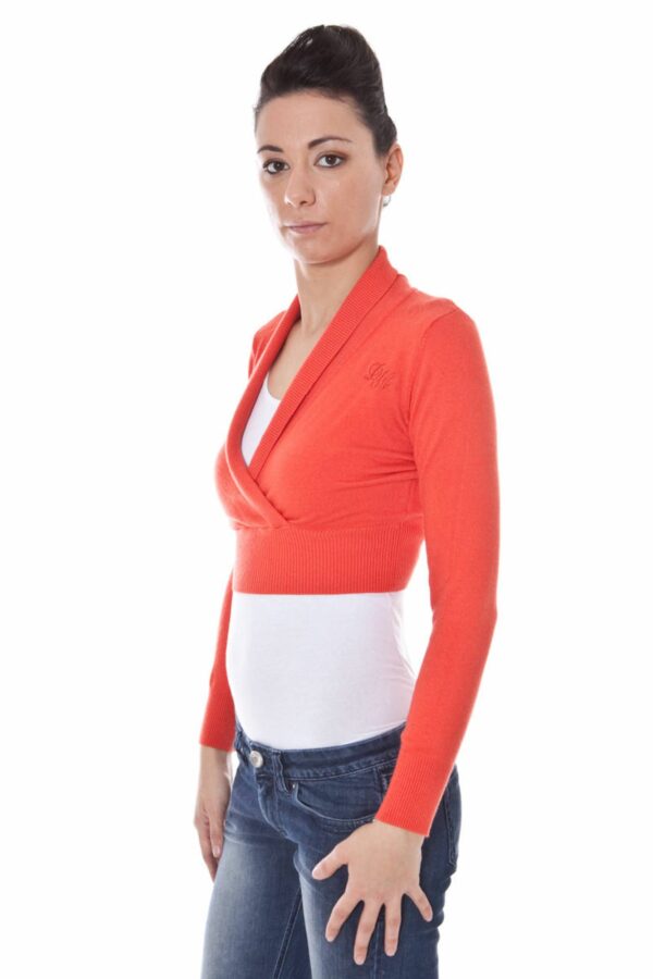 Datch Coprispalle Maniche Lunghe Donna Rosso