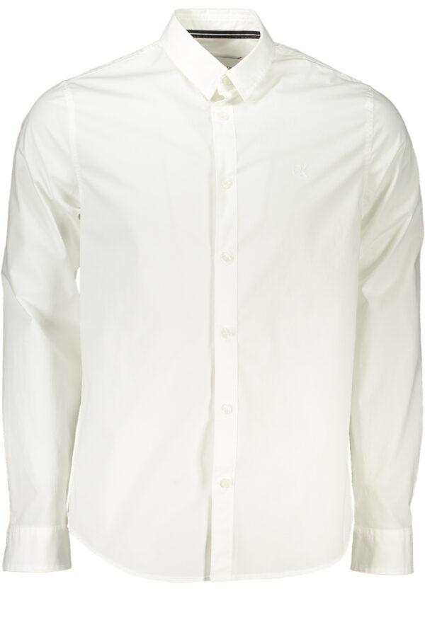 Calvin Klein Camicia Maniche Lunghe Uomo Bianco