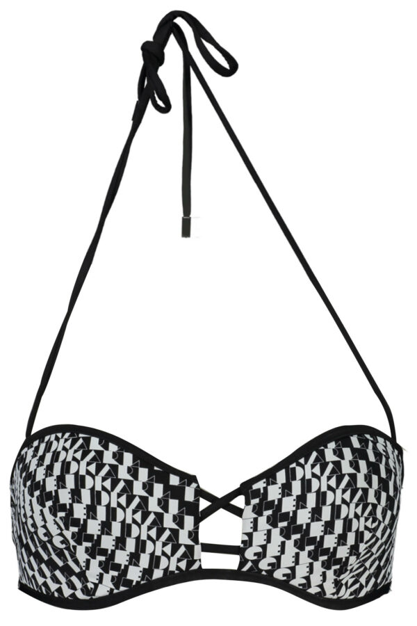 Karl Lagerfeld Beachwear Costume Parte Sopra Donna Nero