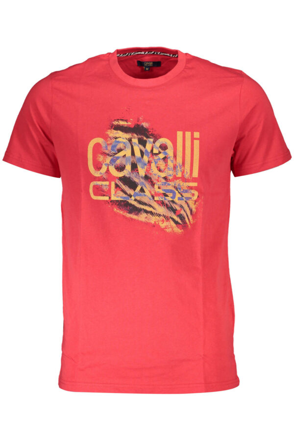 Cavalli Class T-Shirt Maniche Corte Uomo Rosso