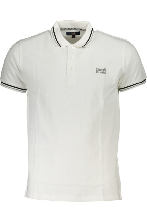 Cavalli Class Polo Maniche Corte Uomo Bianco