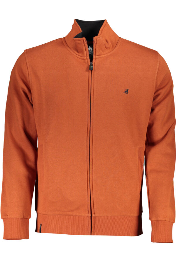U.s. Grand Polo Felpa Con Zip Uomo Bronzo