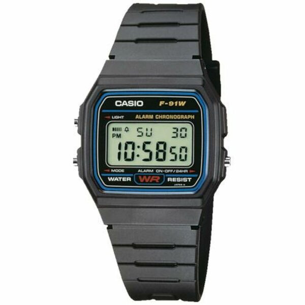Orologio Unisex Casio F-91W-1yer Nero (ø 35 Mm)