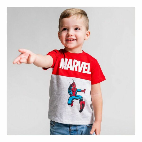 Maglia A Maniche Corte Per Bambini Marvel Grigio 2 Unità Taglia:taglia - 24 Mesi