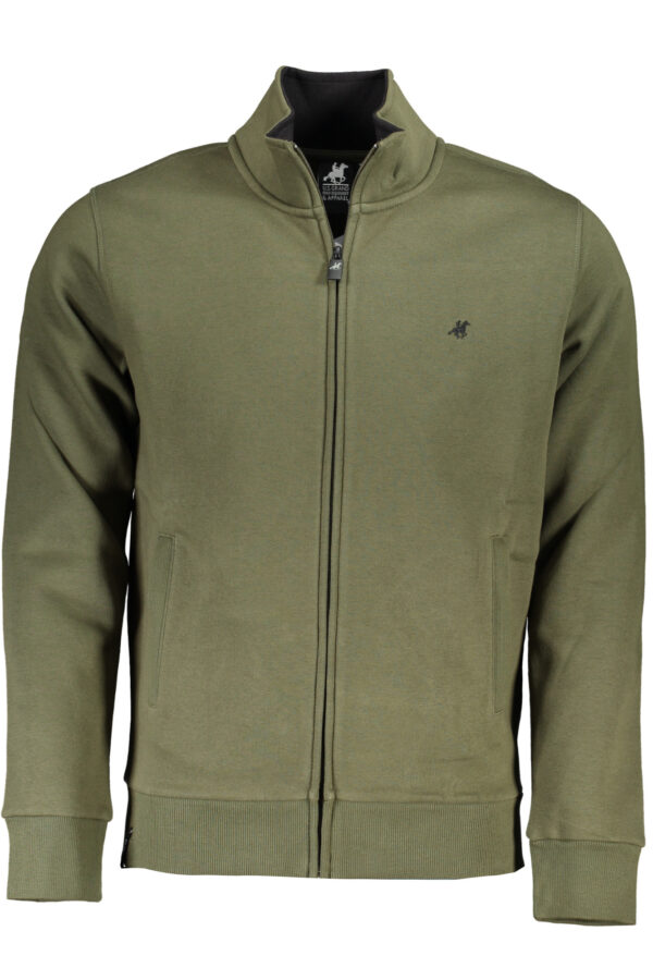 U.s. Grand Polo Felpa Con Zip Uomo Verde