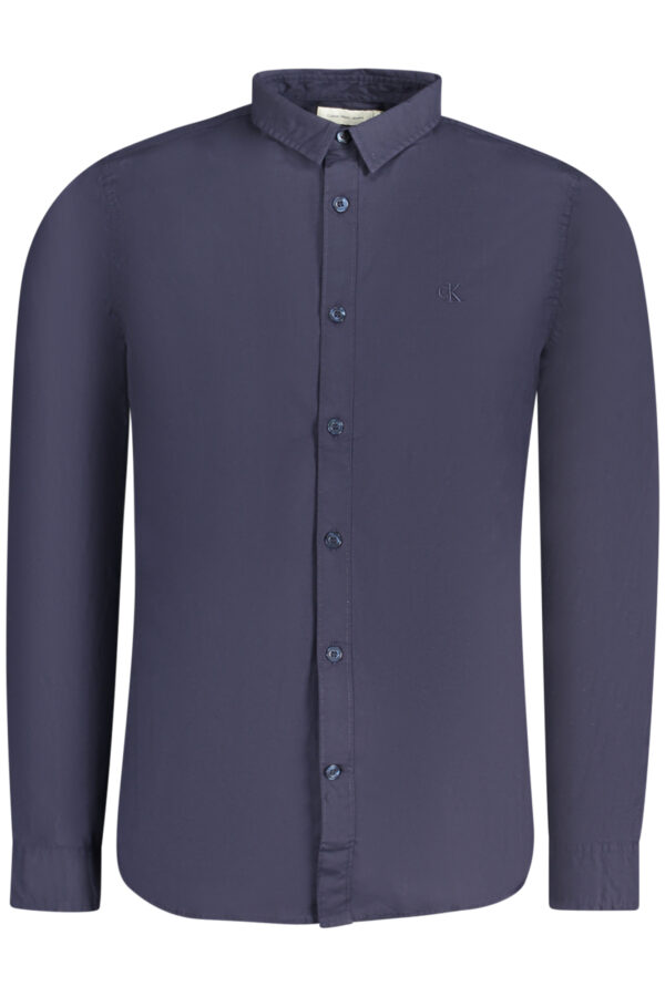 Calvin Klein Camicia Maniche Lunghe Uomo Blu