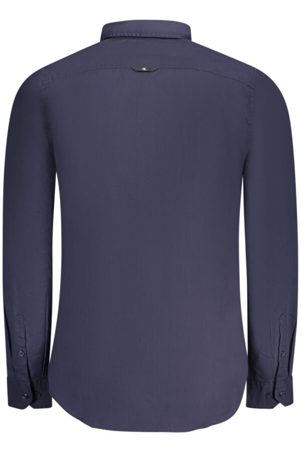 Calvin Klein Camicia Maniche Lunghe Uomo Blu