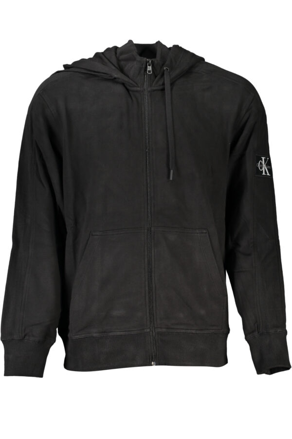 Calvin Klein Felpa Con Zip Uomo Nero