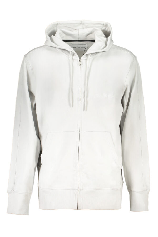 Calvin Klein Felpa Con Zip Uomo Grigio