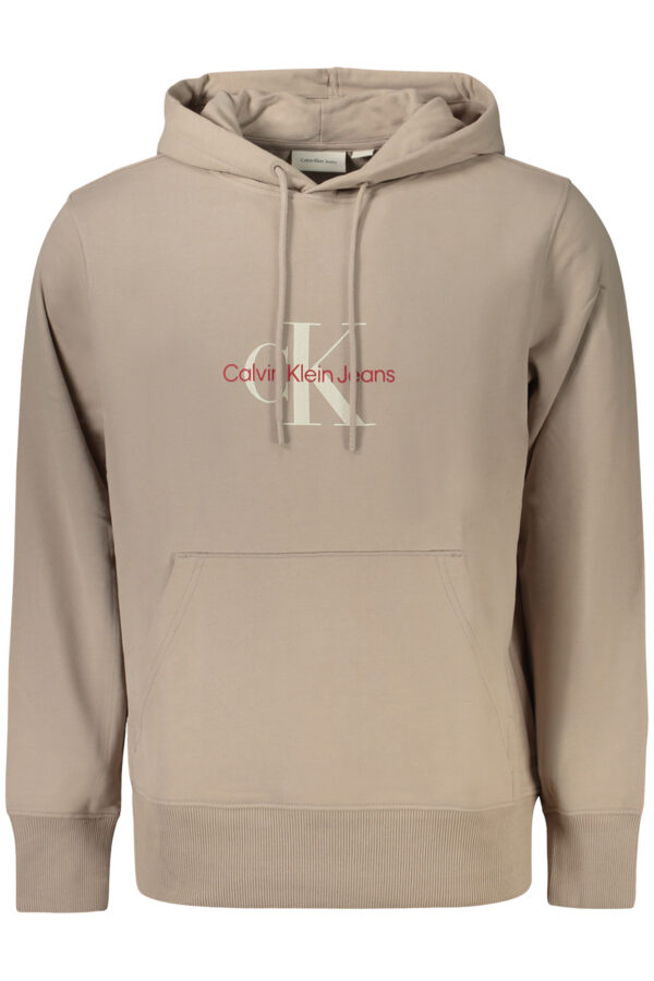 Calvin Klein Felpa Senza Zip Uomo Beige