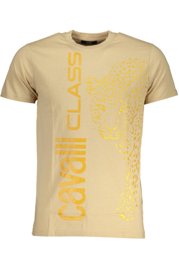 Cavalli Class T-Shirt Maniche Corte Uomo Beige