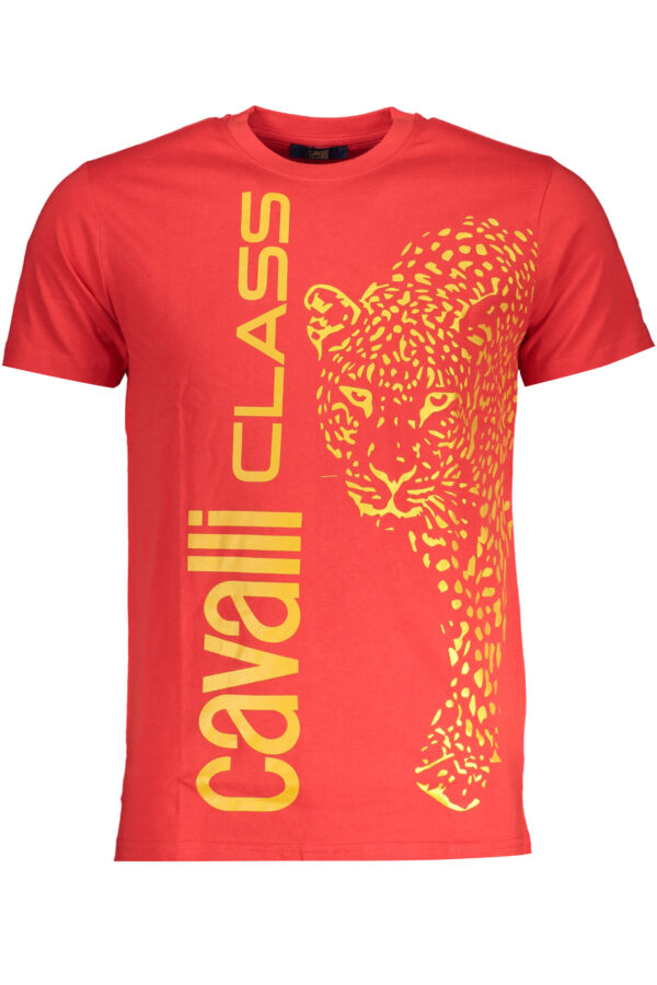 Cavalli Class T-Shirt Maniche Corte Uomo Rosso