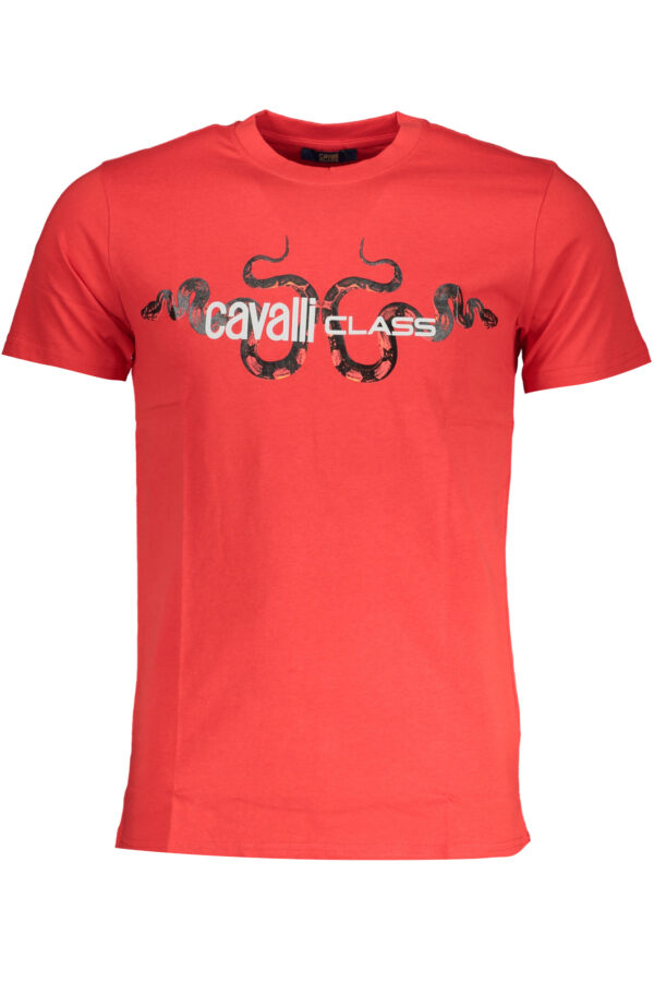 Cavalli Class T-Shirt Maniche Corte Uomo Rosso